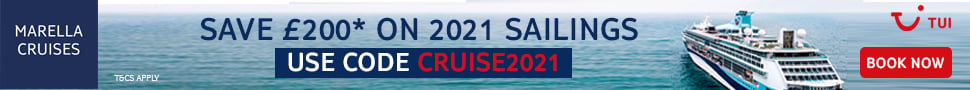 Use CRUISE2021 to save 200 GBP on 2021 sailings