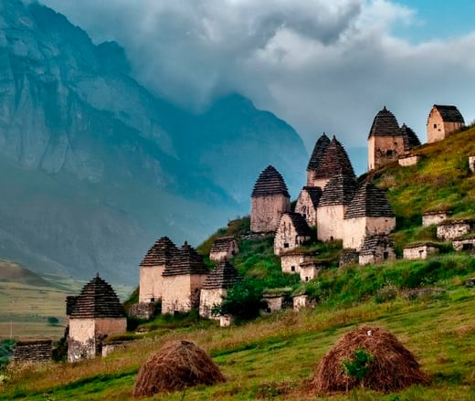 Medieval monument in Dargavs North Ossetia Russia