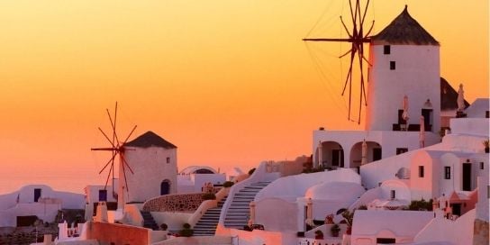 greece windmills