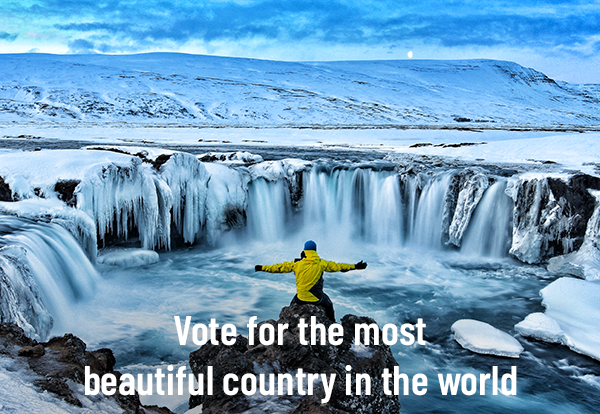 Vote for the most beautiful country in the world