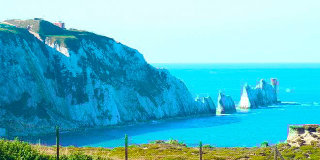 Needle Alum Wight, England